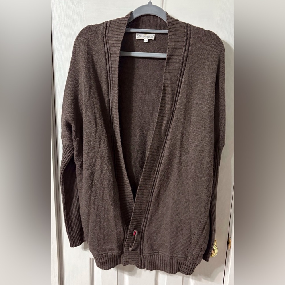 Women’s Temperance Brown Cardigan Sweater